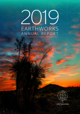 Earthworks 2019 Annual Report Cover