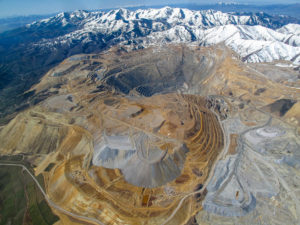 Bingham Canyon Open Pit Copper Mine in Utah