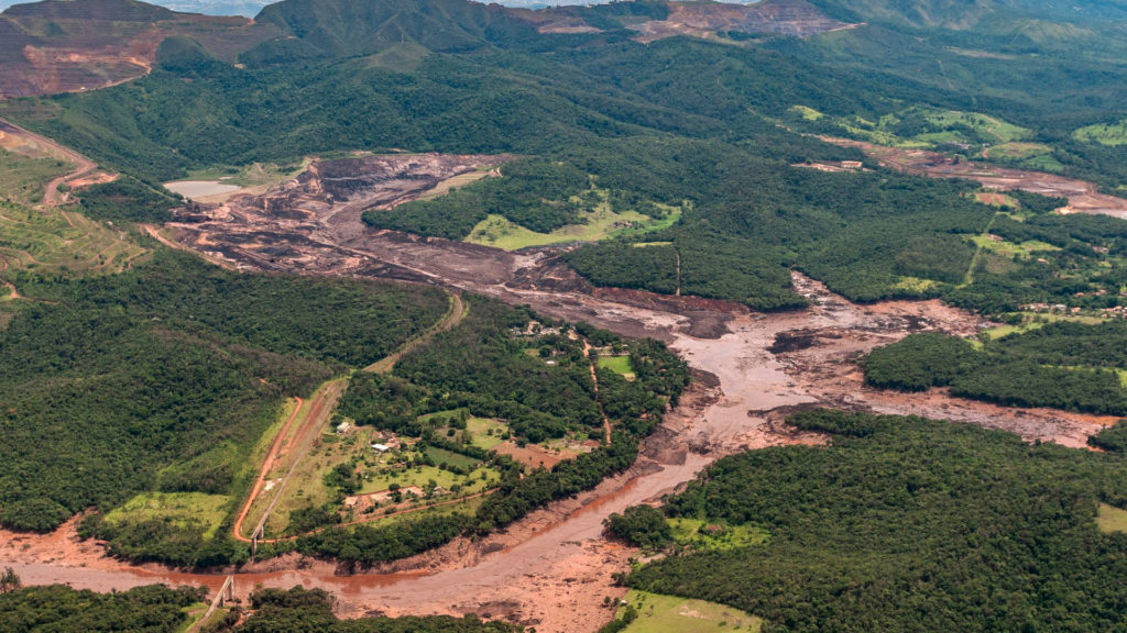 Brumadinho iron ore mine dam disaster in 2019 Minas Gerais Brazil