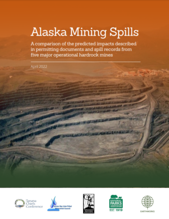 Alaska Mining Spills Report Cover