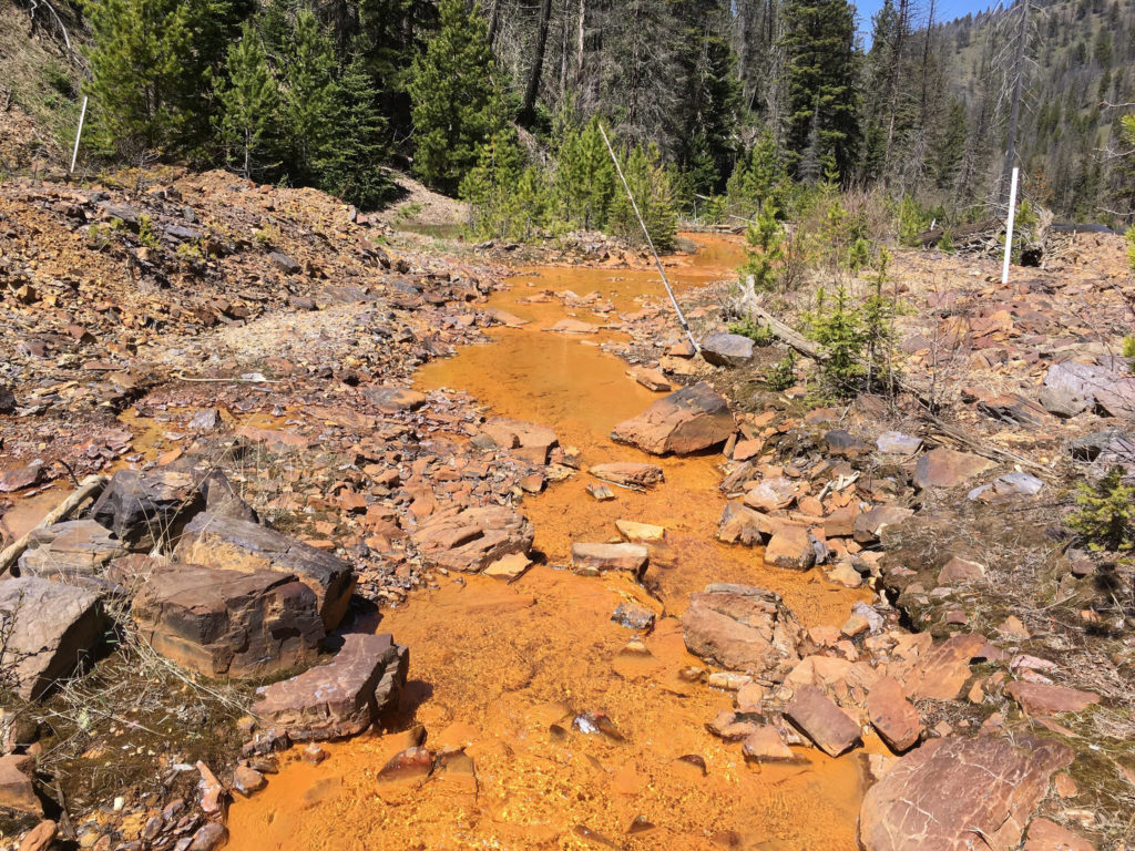 Acid Mine Drainage from Mike Horse Mine