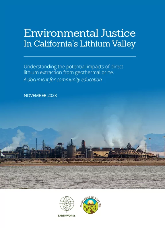 Environmental Justice In California’s Lithium Valley Report Cover