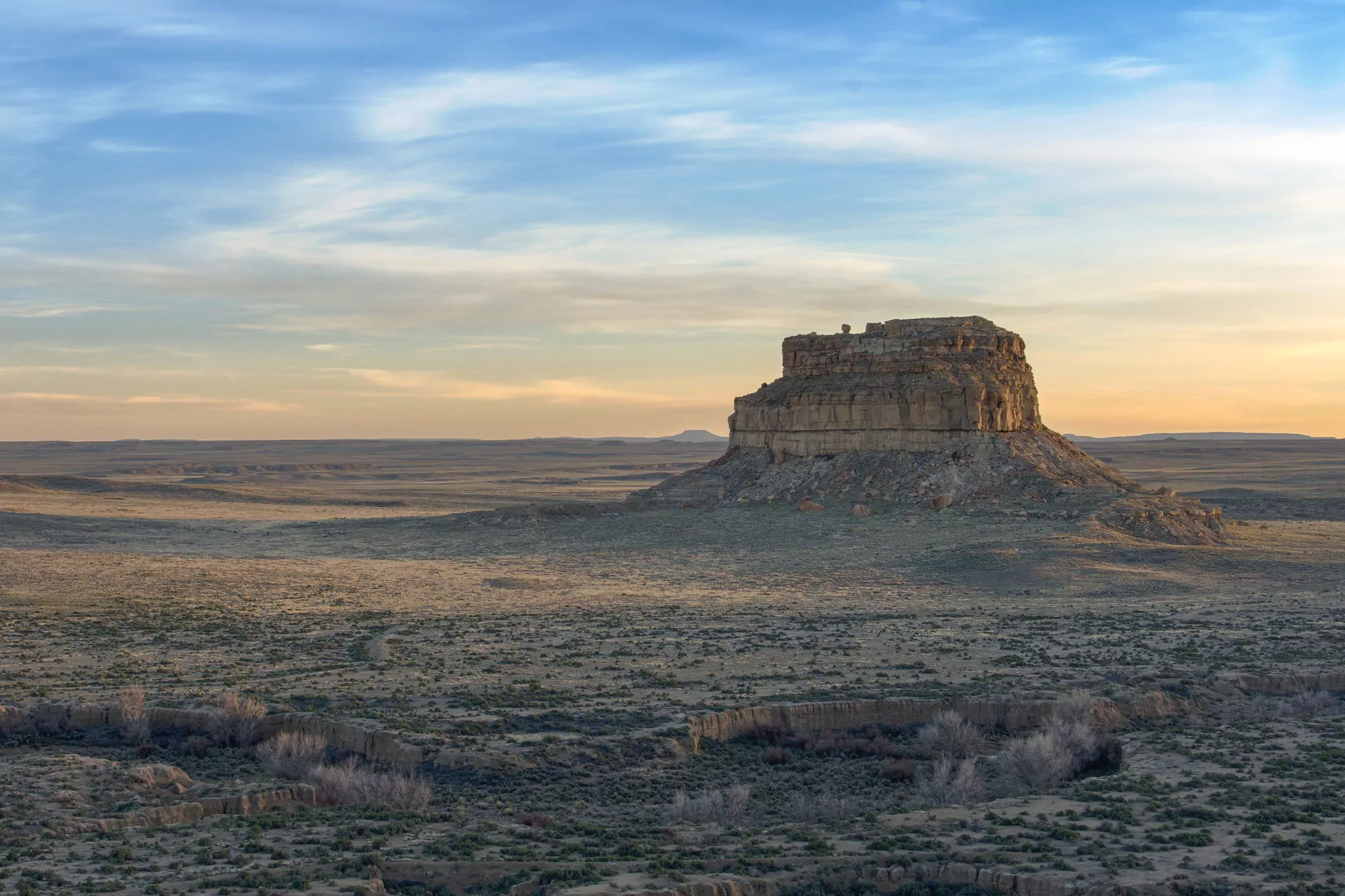 Fajada Butte in New Mexico's Chaco Canyon