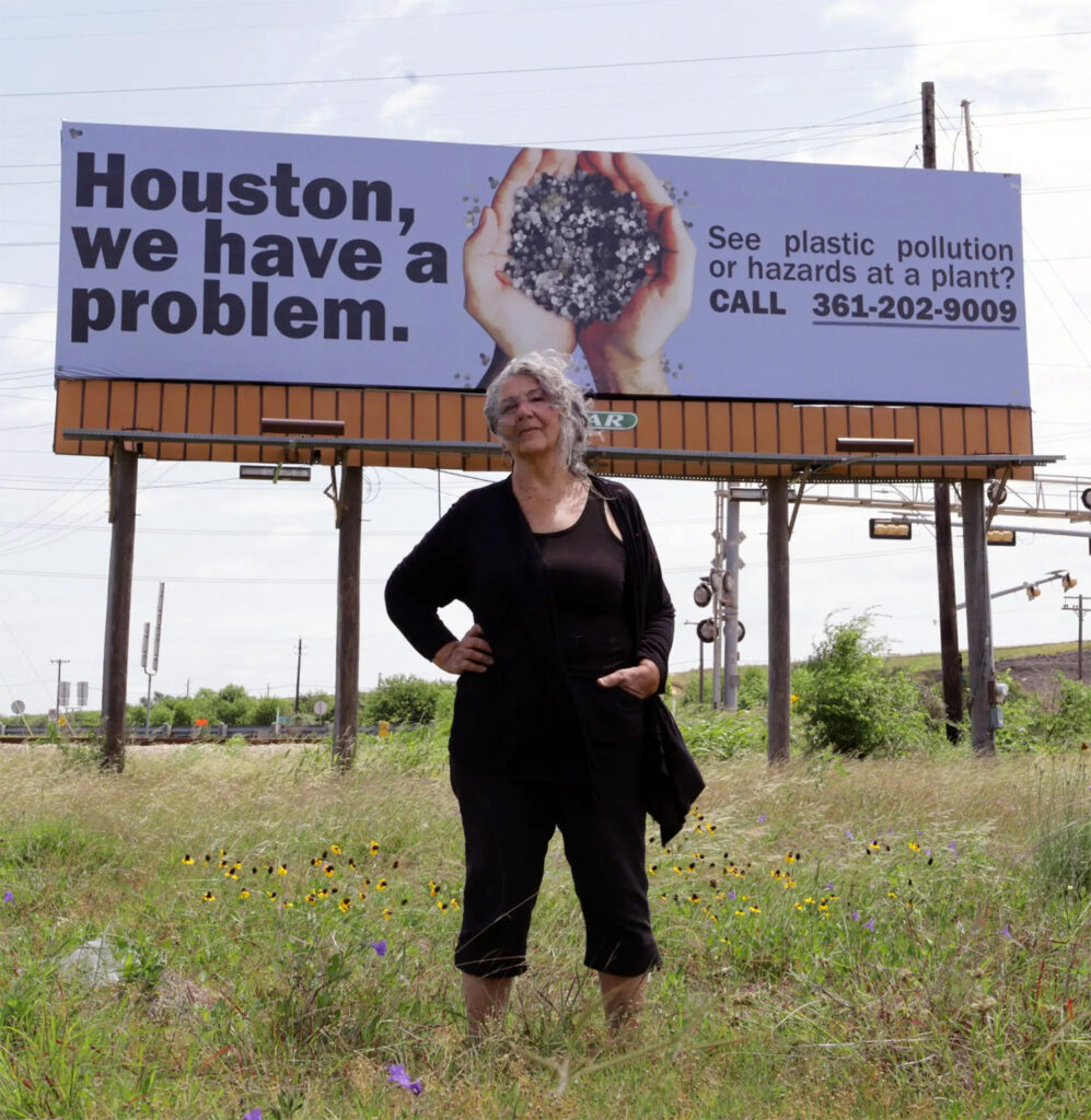 Diane Wilson Nurdle Billboard in Calhoun County Texas